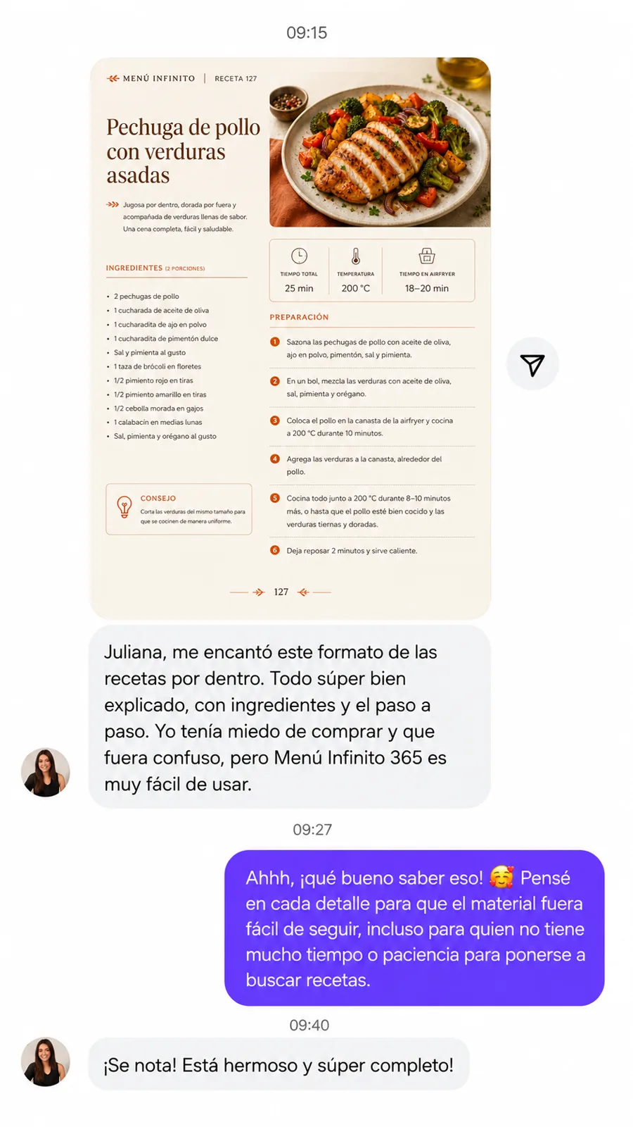 Testimonio de clienta real