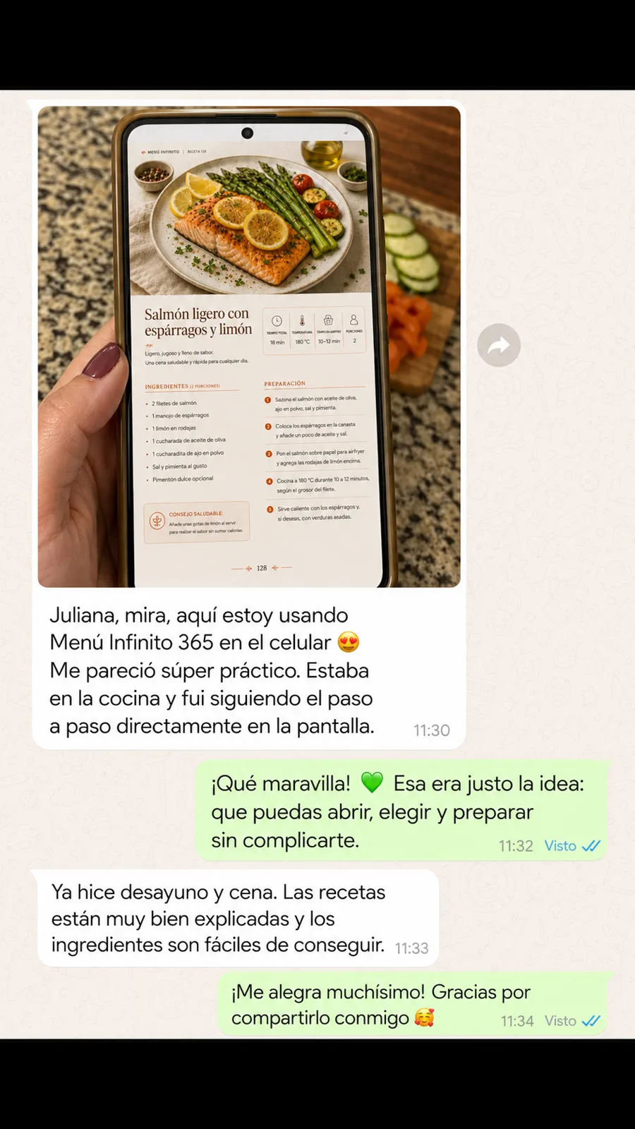 Testimonio de clienta real